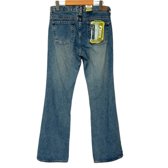 Vintage Y2K Old Navy Flare Jeans Womens Size 6 100% Cotton USA/Mexico New - Picture 6 of 9